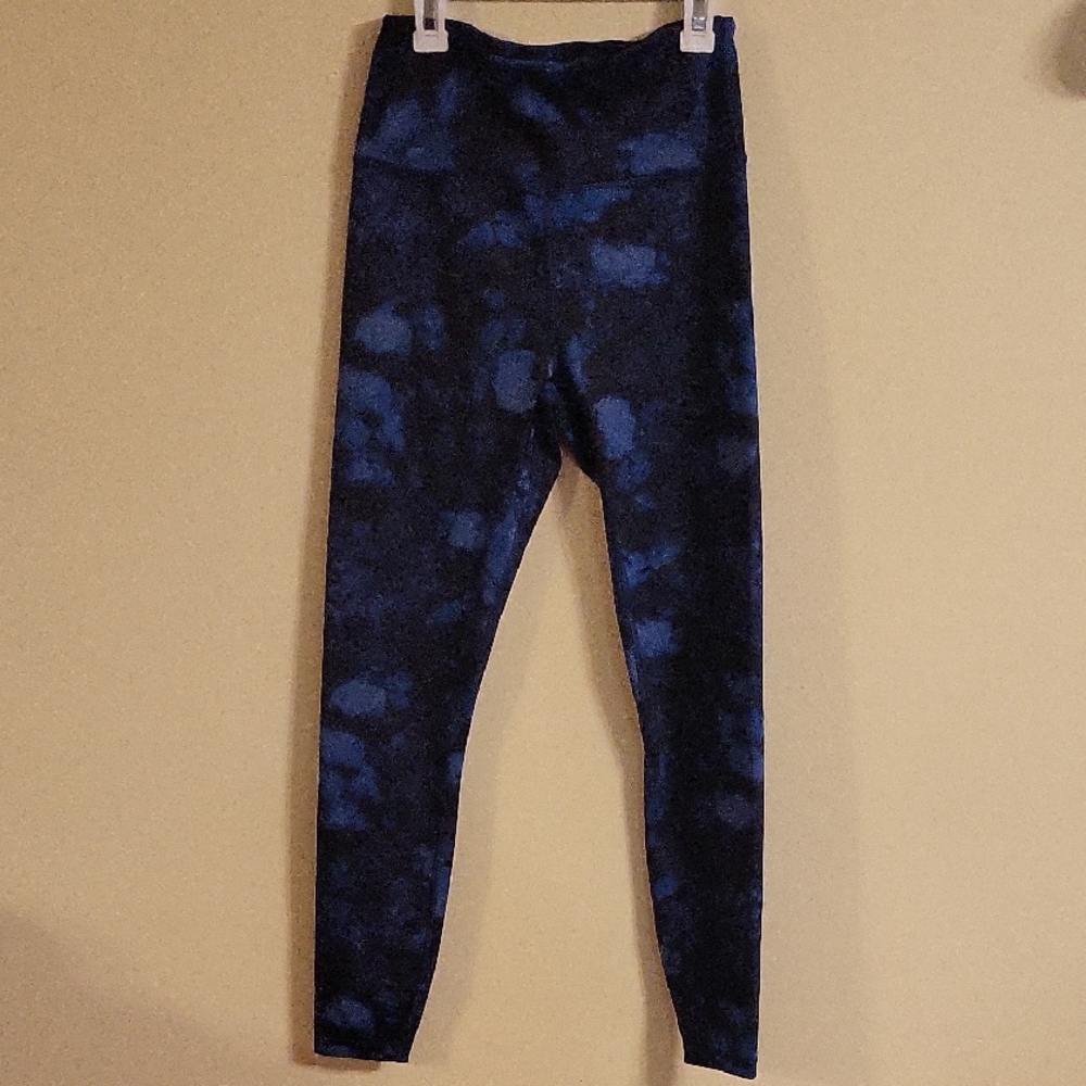 Blue Tie-Dye Leggings